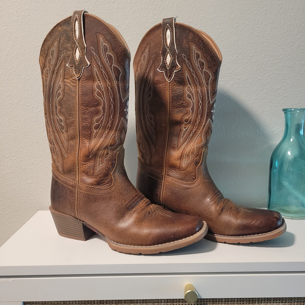 Justin Rein Western Cowgirl Heeled Boots